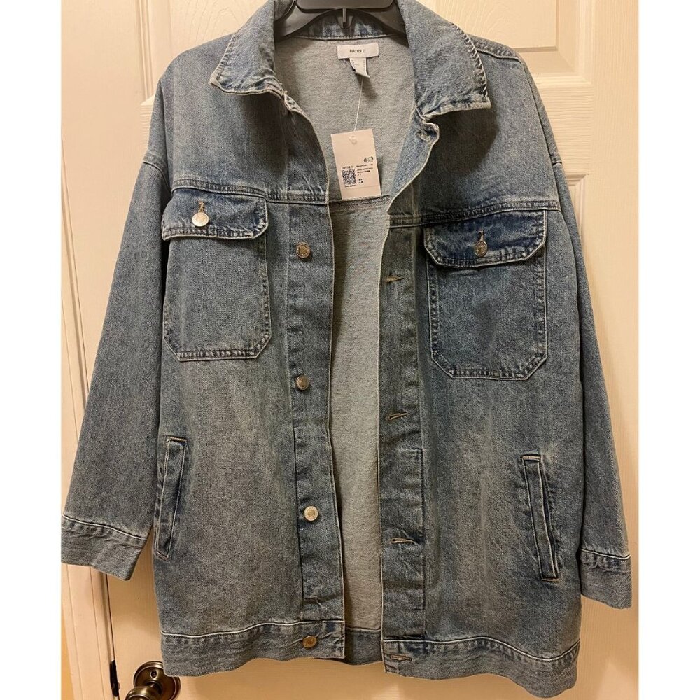 Women's | Oversized Denim Trucker Jacket | Size: Small | Forever 21 | New W/Tag